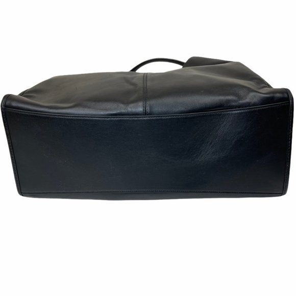 Coach Black Shoulder Bag with Gold Accents - Picture 15 of 15